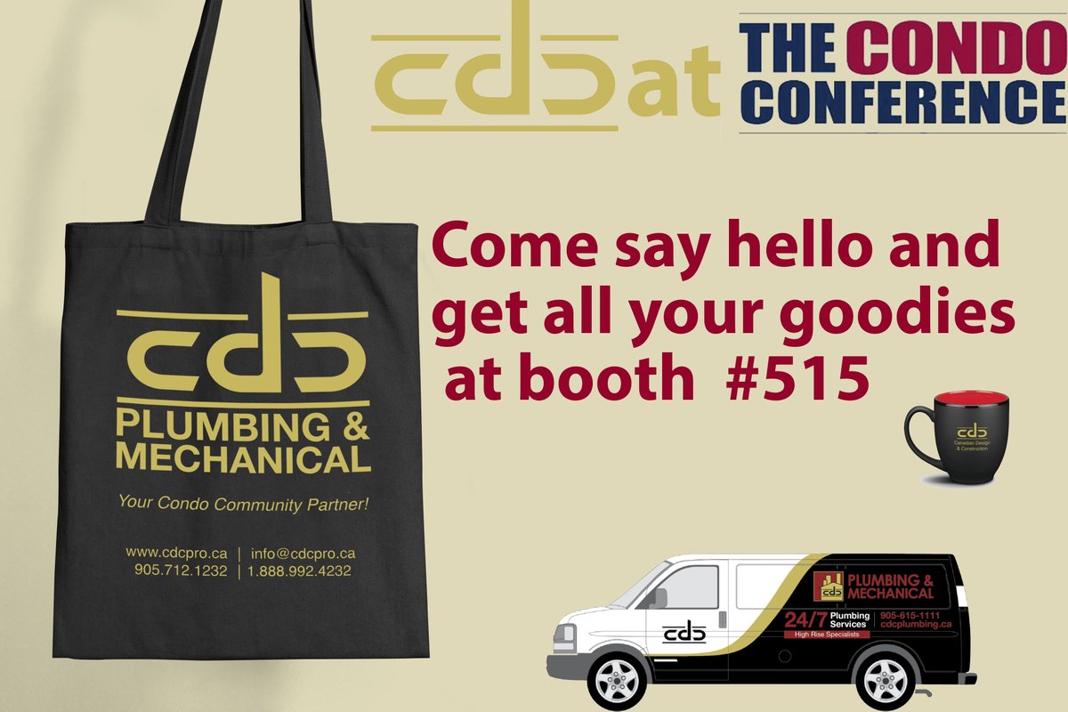 We will be at the Condo Conference, stop by get your goodies and let's have a chat!
We also have 2 free full conference registration available for property managers &amp; 2 networking event passes. It is good to be back!

We can't wait to see you all.

#CDCPRO #CondoConference