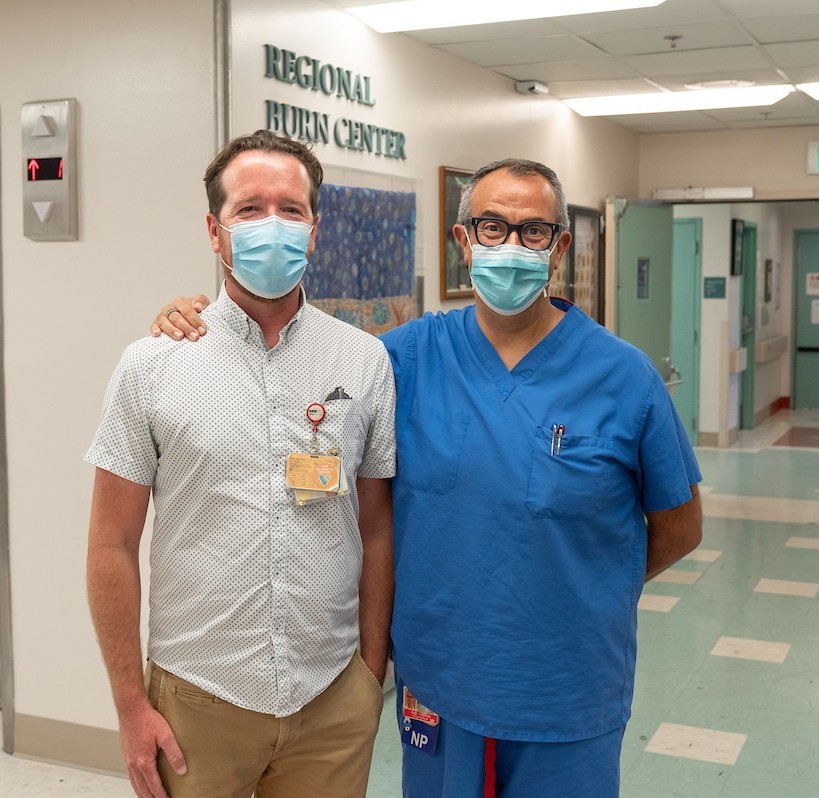 UCSDHealth's tweet photo. Wildfires are common in our area. As the only #BurnCenter in the region, #UCSDHealth Regional Burn Center is vital in disaster responses. Our experts work w/ @SanDiegoCounty to develop burn disaster plan and education for those who care for burn patients. https://t.co/UZYLi5tIZT https://t.co/Rjh15Gu4l9