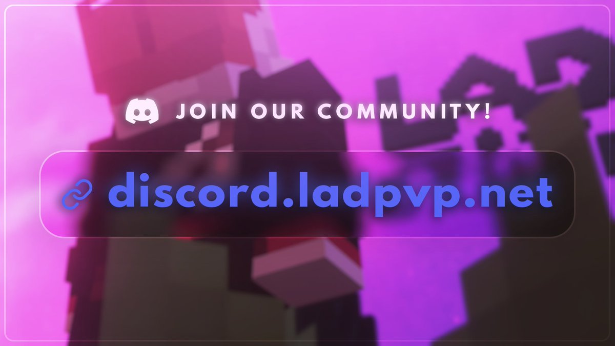 LADServer's tweet image. Don't get discouraged if there aren't players online... join our Discord and ask members to play! discord.ladpvp.net