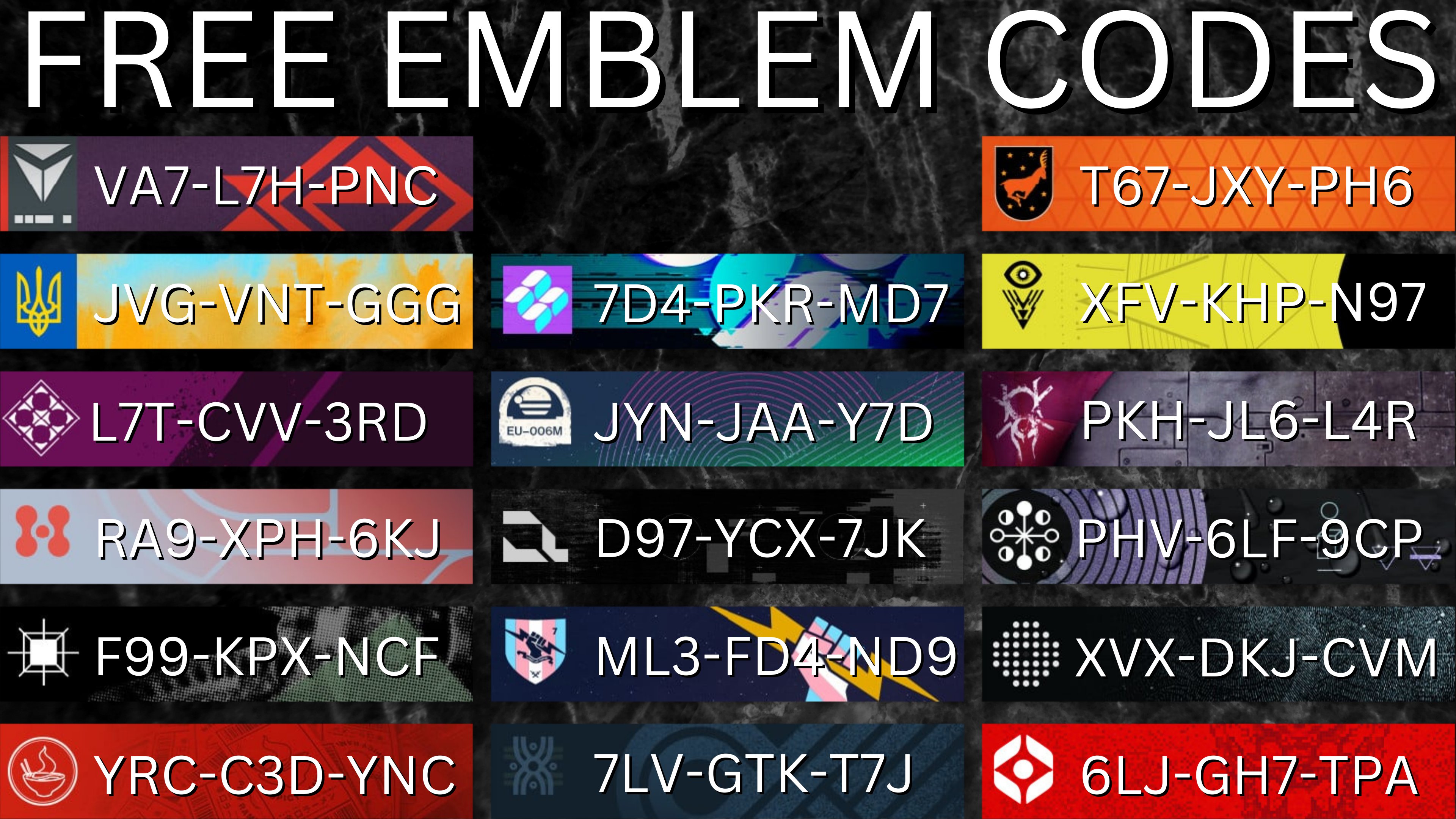 Free new emblem codes for Destiny 2 and how to get them (February