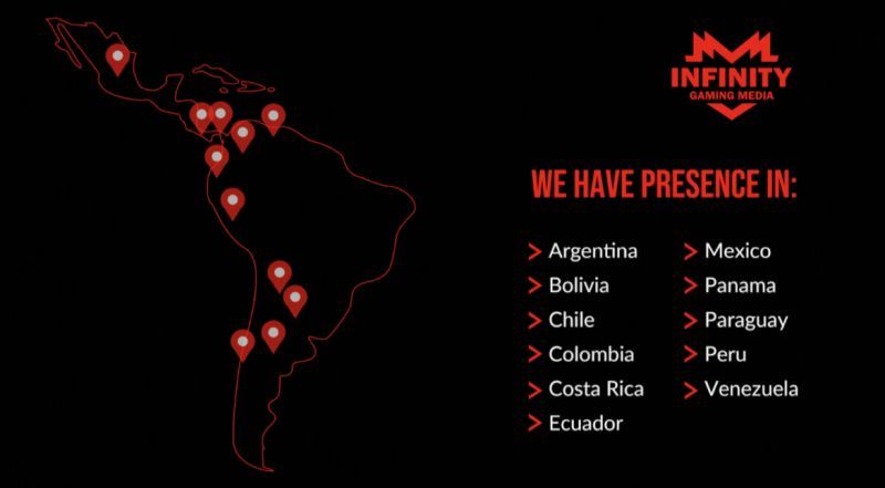 PactaRelations's tweet photo. Client | @INFTgamingmedia  - We have a presence in 10+ countries in Latin America, with access to a 100M+ audience in the region. 

🔗Learn more: https://t.co/ddI6fHSE1D

#InfinityGamingMedia #gaming #LatinAmerica #web3 https://t.co/IWpd5ydjdr