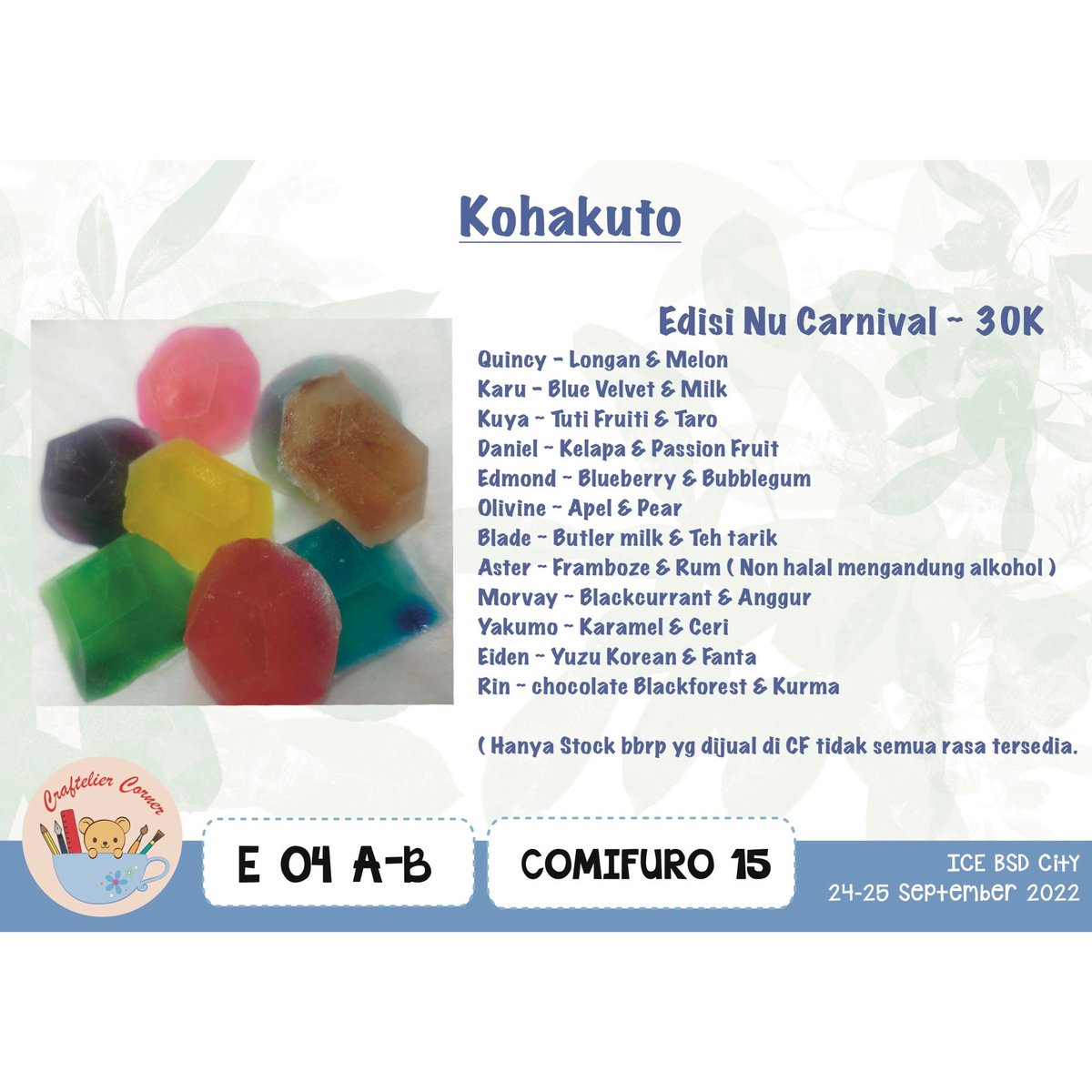 CraftelierCo's tweet photo. Katalog part9 https://t.co/qZzbDvjtFI