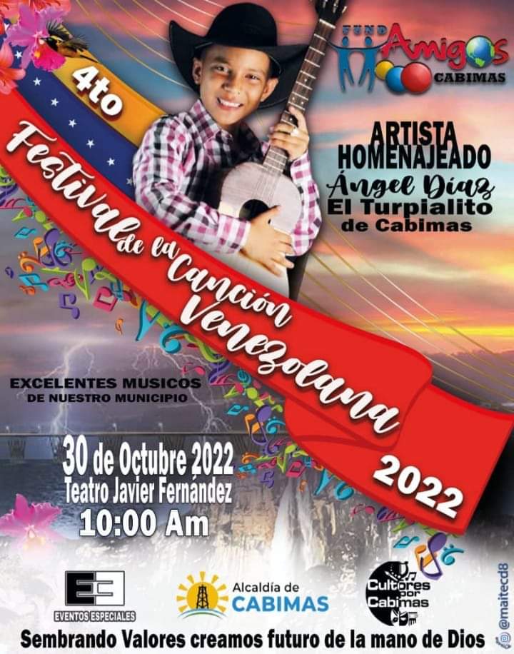 nelsonlopezp's tweet photo. Esto es para dentro de un mes y medio, pero empiecen a correr la voz, tú que lo ves, hazle un capture a la imagen o me la pides y te la paso, para que se la compartas a tu familiar, amigo, vecino y juntos disfrutemos de este evento cultural. https://t.co/QshFBLIDVJ