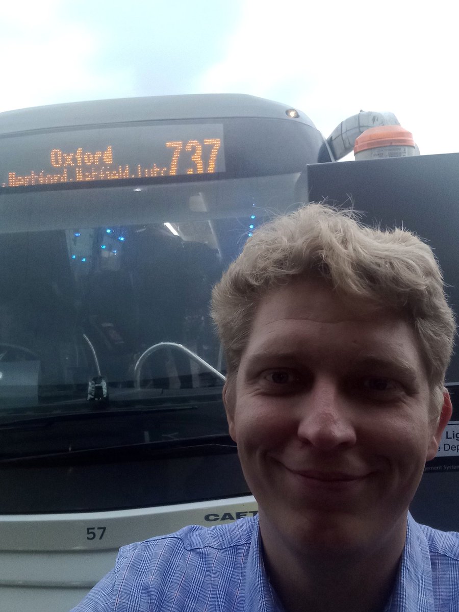 bartkrist's tweet photo. Hopping on a bus towards #Oxford for the #microsim2022 workshop at @UniofOxford looking forward to learning all the nuts and bolts of #SIM #Microscopy https://t.co/Kvg5JSoGad