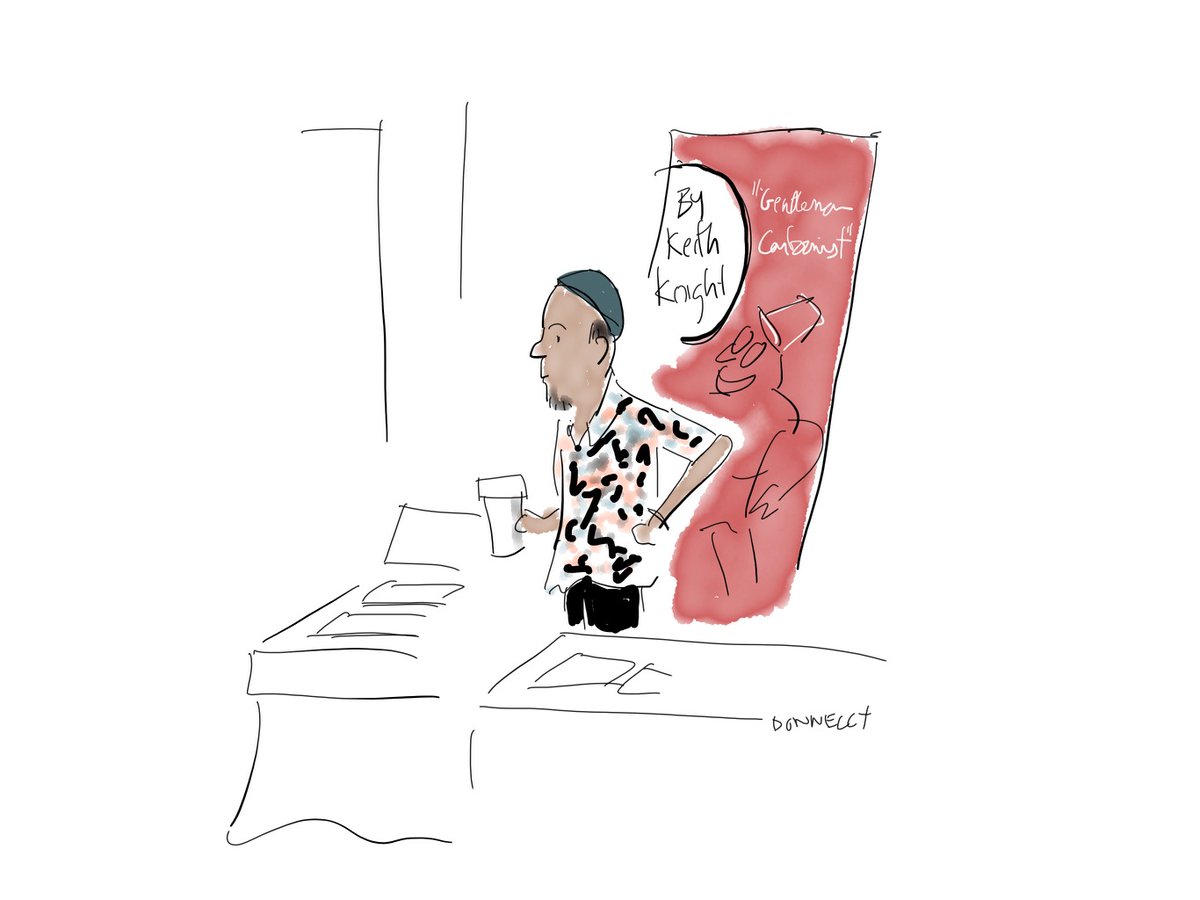 KeefKnight's tweet photo. When #newyorker cartoonist @lizadonnelly doodles you at #spx2022 you post it https://t.co/r0HR0OESCU