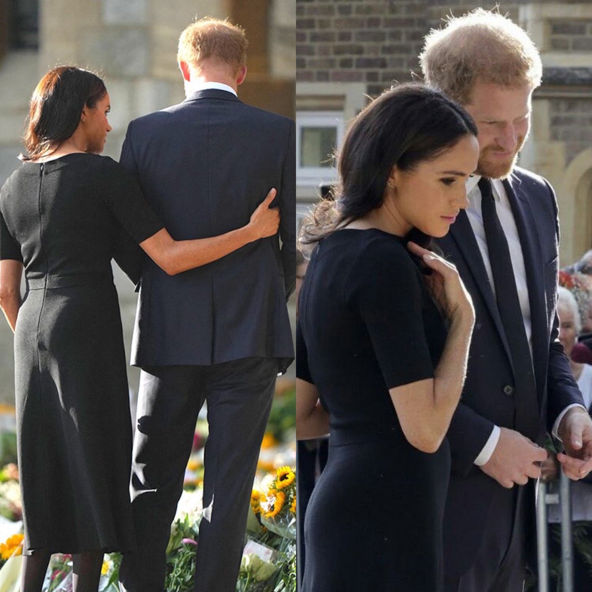 springers24's tweet photo. Epitome of beauty, simplicity and elegance #MeghanMarkIe at #QueenElizabethIIStateFuneral https://t.co/AJ9h19EV6R