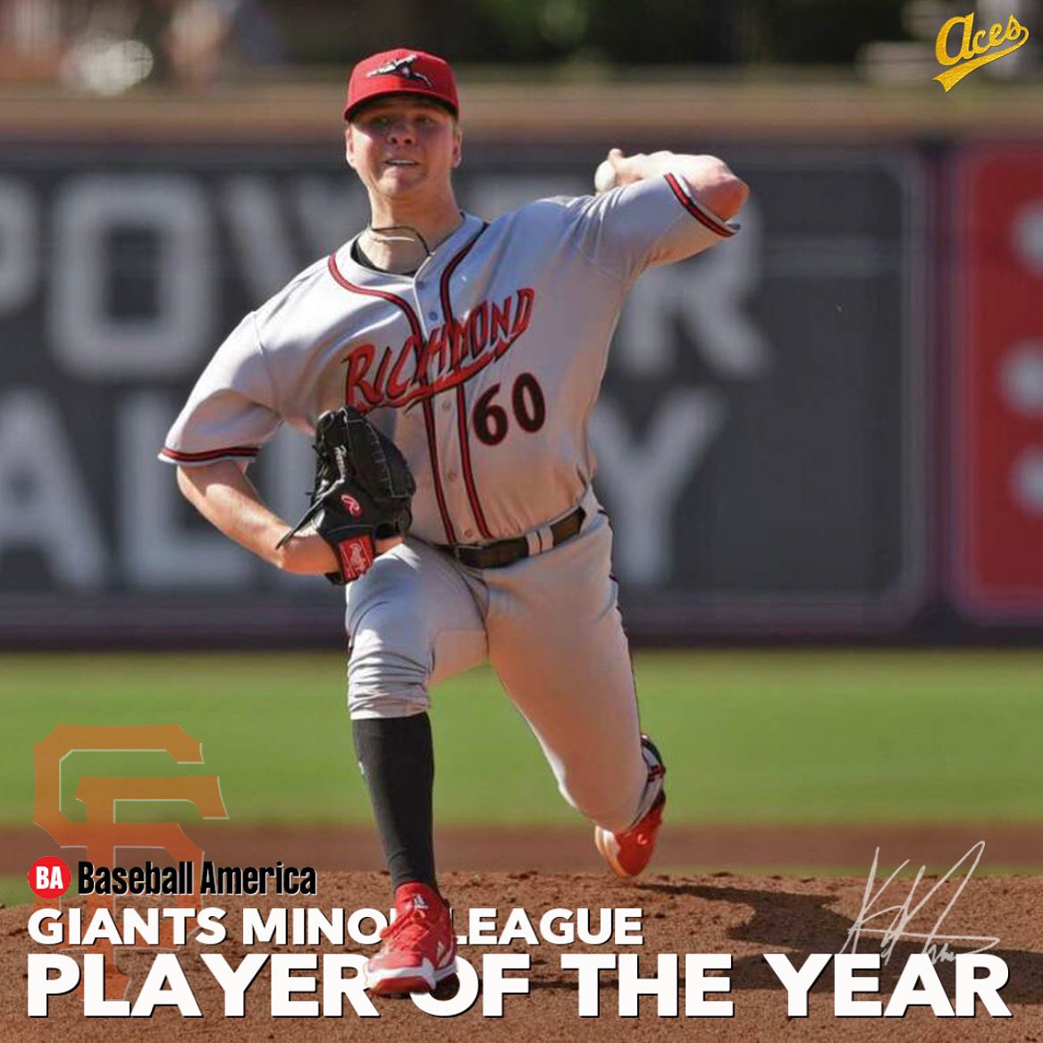It has been a special 2022 season for Kyle Harrison!

✅ Hi A
✅ AA
✅ Futures Game
✅ #1 Ranked LHP in MiLB
✅ Giants MiLB Player of the Year

113 Innings Pitched
79 Hits
186 Strikeouts (2nd in MiLB)
2.71 ERA

#ACESFamily