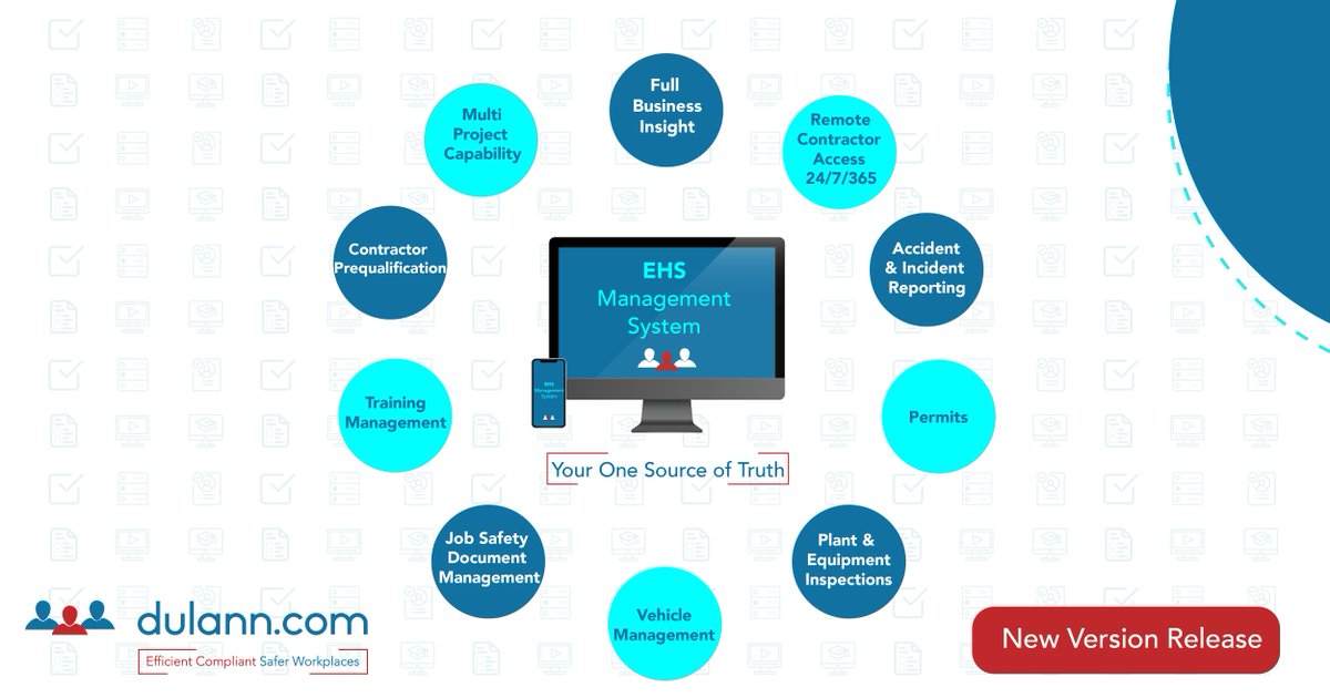 dulann's new EHS Management System is now live! You can now book a demo to see it in action. 
dulann believe in making EHSQ compliance as easy as booking a flight! 
👉 bit.ly/3pdFxu6 
#teamdulann #healthandsefety #EHS #compliancesoftware #newsystem