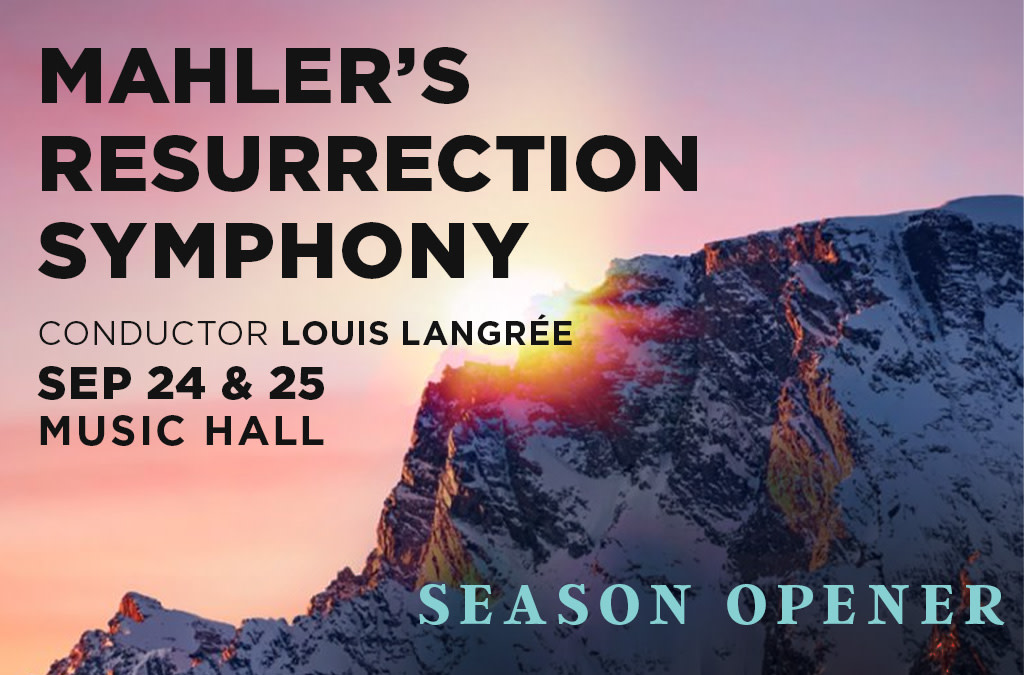 Mahler's Resurrection Symphony is a transformative experience of liberating power. The <a href="/CincyMayFest/">Cincinnati May Festival</a> Chorus and <a href="/XavierU/">Xavier University</a> Choir, plus <a href="/kelleymezzo/">Kelley O'Connor</a> and soprano Joélle Harvey join <a href="/LouisLangree/">Louis Langrée</a> &amp; the CSO for an epic season opener.

Experience it SEP 24-25 → bit.ly/Mahlers-Resurr…
