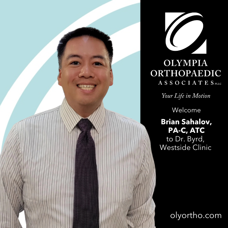 OlyOrtho's tweet photo. Please join us in welcoming Brian Sahalov, PA-C, ATC to Dr. Byrd at our #OlyOrtho Westside Clinic. We are happy to have you as part of #TeamOOA
#LifeInMotion #PhysicianAssistant #AthleticTrainer https://t.co/3RlxrBUXTT
