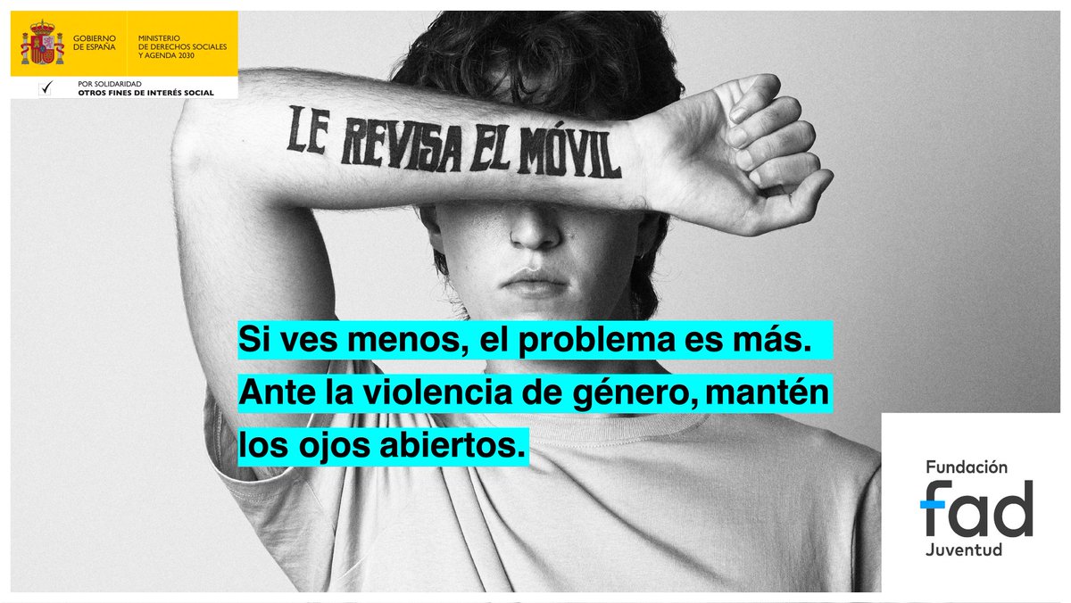 FadJuventud's tweet photo. 😑Revisa el móvil
😑Controla lo que hace
😑Humilla 
😑Maltrata

Si ves menos, el problema es más. 
Ante la violencia de género, abre los ojos.
#OjosAbiertos ➡️https://t.co/aB2LrNylgj https://t.co/WeRX6RQoZO