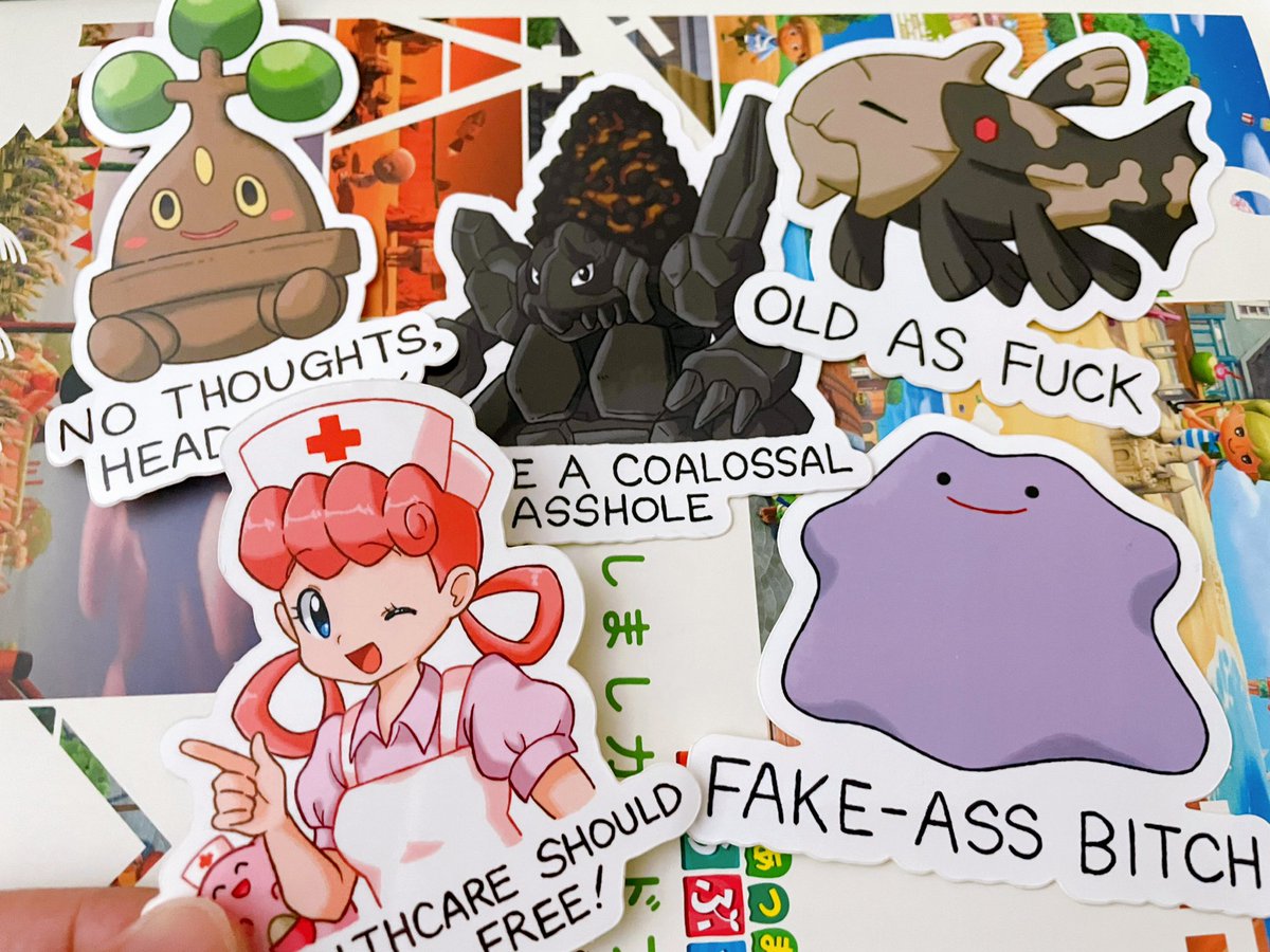 It cost $0 to RT my smol business 🙏❤️

My stickers have been insanely popular, but I also sell plushies and my first ita-bag! You can get them all now! 