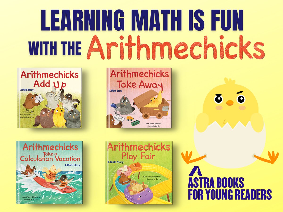 NCTM's tweet photo. Featuring math-loving chicks, these books introduce essential math to kids! Visit https://t.co/oV7J1vixdx
#Ad https://t.co/7XjpjApc0S
