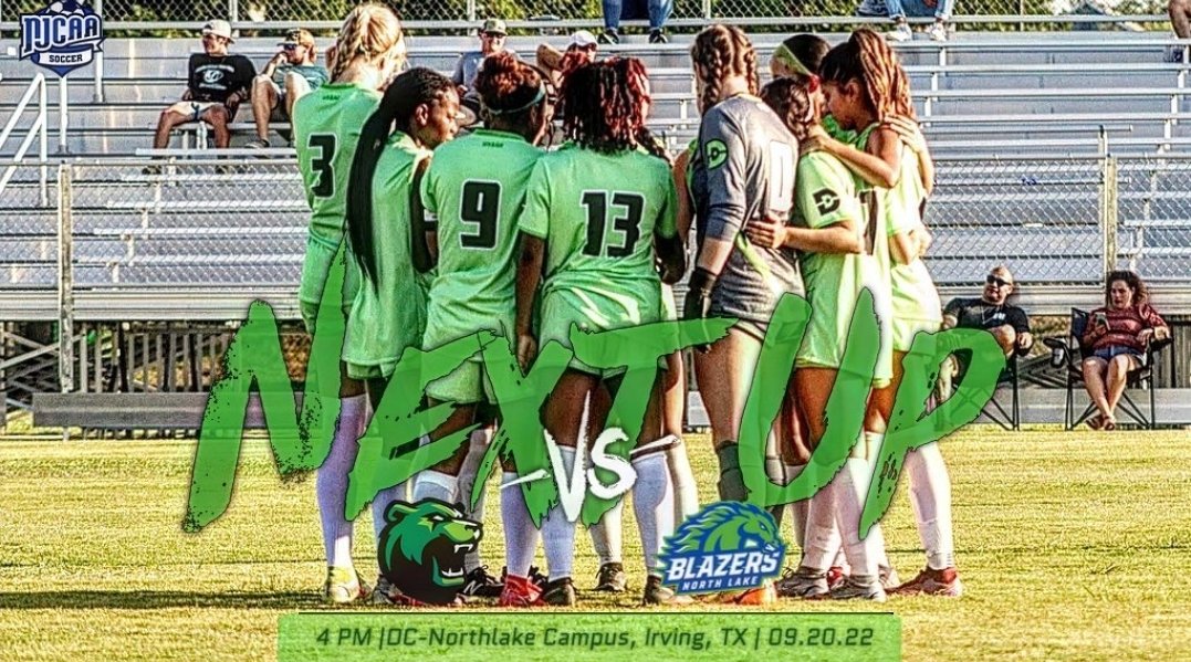 The #LadyBears are on the road tomorrow as we face Dallas College North Lake at 4PM at the Irving Campus! 🐻⚽️💚