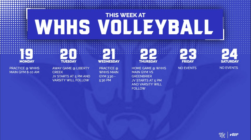 WHHS Volleyball (@whhsvballbdp) on Twitter photo 