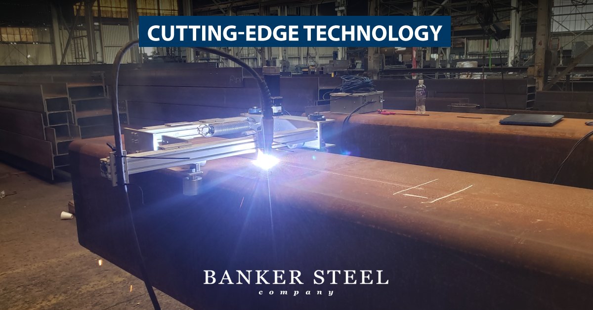 Our technology gives us an advantage, resulting in improved accuracy, faster weld cycle times, less wasted material, and reduced shop and field rework. #BankerSteel #SteelIndustry