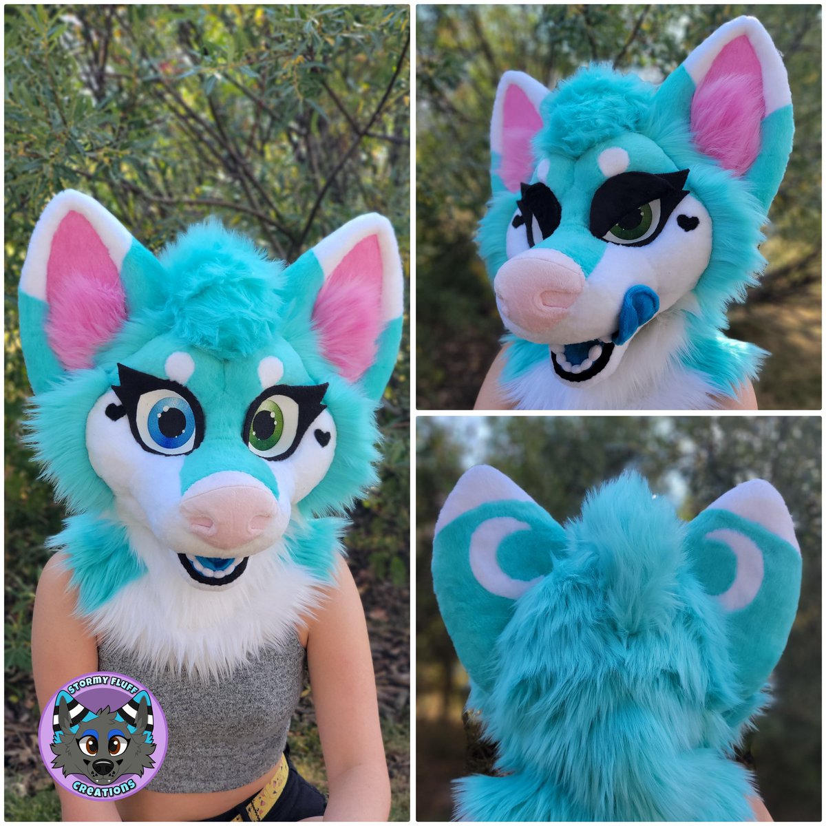 This little lady is complete and sent home 🥰💙
#fursuit #furry #fursuitmaker #fursuithead