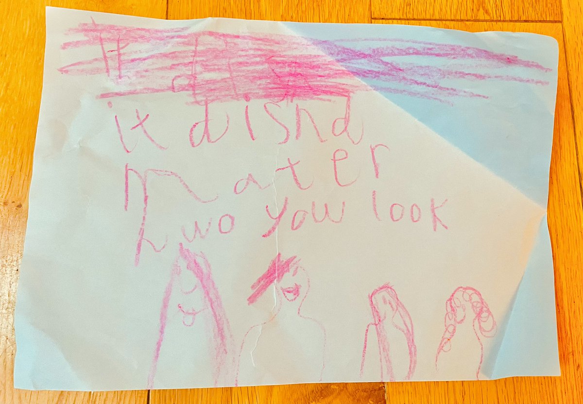 alysonwalkerRHC's tweet photo. It disnd mater hwo you look.
Gaby, age 6
#lessonsfromkids
@BBCBodyPositive https://t.co/bCQLtRT2XK