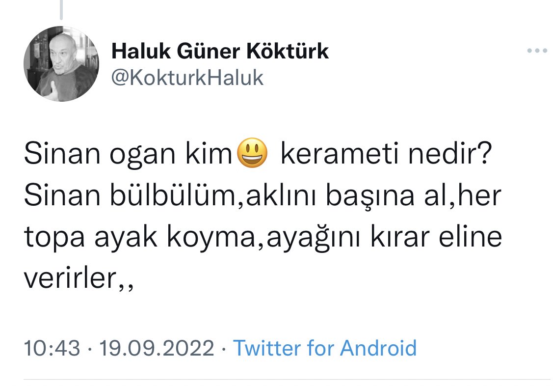Sen aklın sıra beni tehdit mi ediyorsun?
Yapmazsan şerefsizsin, adamsan bu lafı yemez çıkar gelirsin, hadi bakalım görelim kaç kuruşluk cesaretin varmış?
<a href="/KokturkHaluk/">Haluk Güner Köktürk</a>