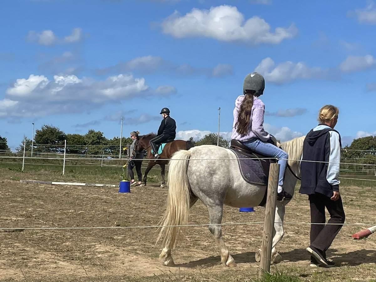 Angemundo's tweet photo. Another equine therapy session for Keir…and the riding school have said that Mara can join in too…lovely for him to have the company of his sister and best friend and great for his anxiety…xoxo #EquineTherapy #Autism #AutismMum #AutismSiblings #AutismAwareness https://t.co/9psn5rgSzs
