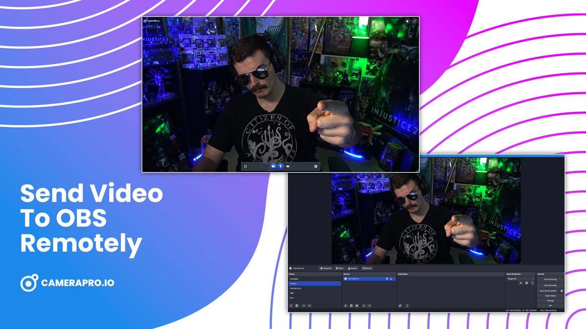 CameraPro.io is a great way to pull in video feeds from remote devices into OBS Studio.

Check out our new homepage: camerapro.io
Join the Discord: discord.gg/T63rnedjjx
