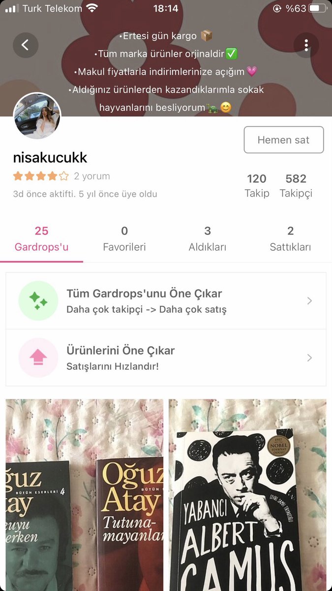 merthants's tweet photo. @pusholder yeni mezun olan arkadaşım okul kitaplarını satıyor. kazancıyla sokak hayvanlarını besliyo🌸 bi bakın isterim kitaplar çok ucuz https://t.co/cP3m7Jrrdt