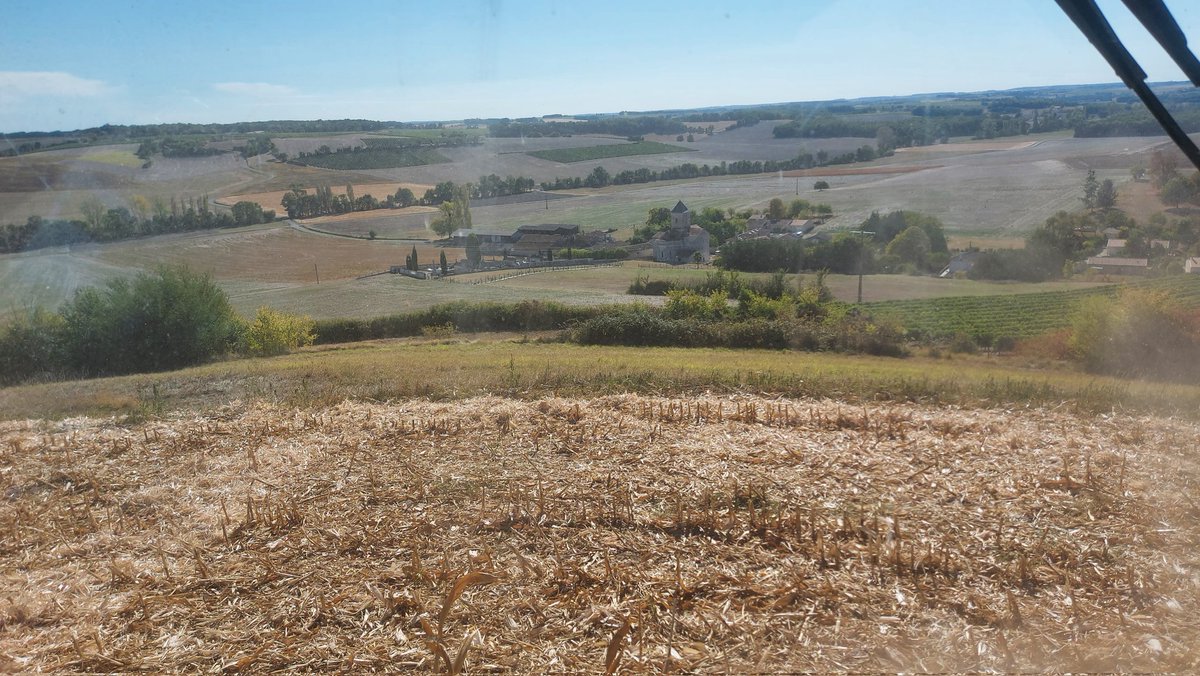 benoitpaysan's tweet photo. Malgré son exposition en sommet de colline (qui donne une superbe vue sur le secteur) cette parcelle de @DEKALB_FR DK4598 fera parti du podium en rendement, comme tout les ans. https://t.co/Pr5WUhyL0O