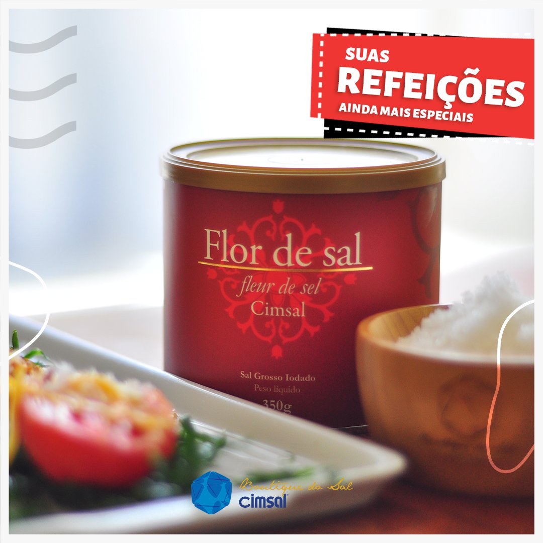 Suas refeições ainda mais especiais com a Flor de Sal Cimsal.

#boutiquedosal 
#boutiquedosalCIMSAL 
#MossoróRN 
#salmarinho 
#FlordeSal
#FlordeSalCimsal
#Cimsal