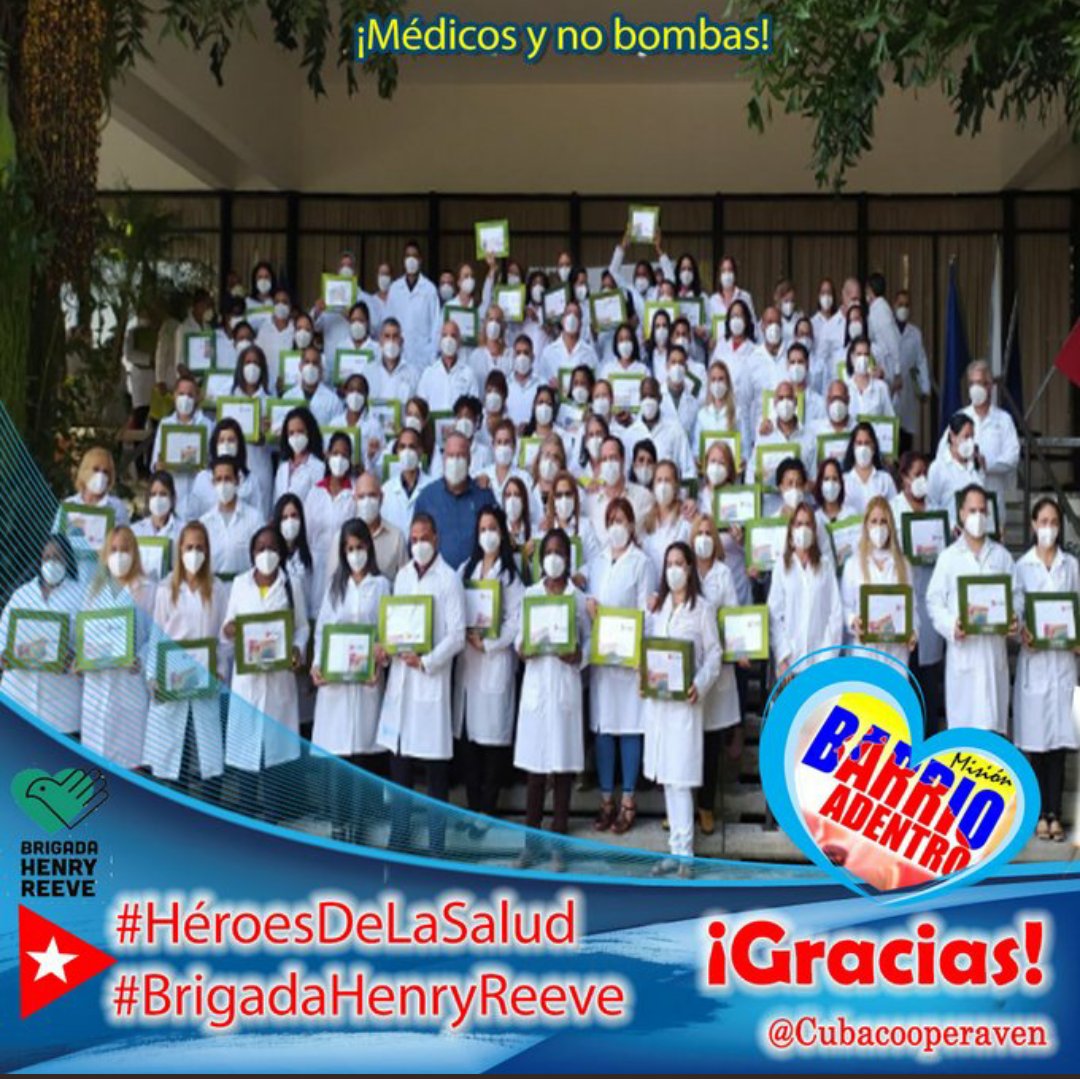 No hay nada más sensible al ser humano como las cuestiones a la que se refiere a la salud.
 #BrigadaHenryReeve
#CubaCoopera #CódigoSi #CubaPorLaVida #CubaPorLaPaz #CubaEsAmor <a href="/cubacooperaven/">Brigada Médica Cubana en Venezuela</a> <a href="/AdanVillavicen5/">Adan Villavicencio Guzmán</a> <a href="/altunaga_perez/">Esthet Perez altunaga</a>