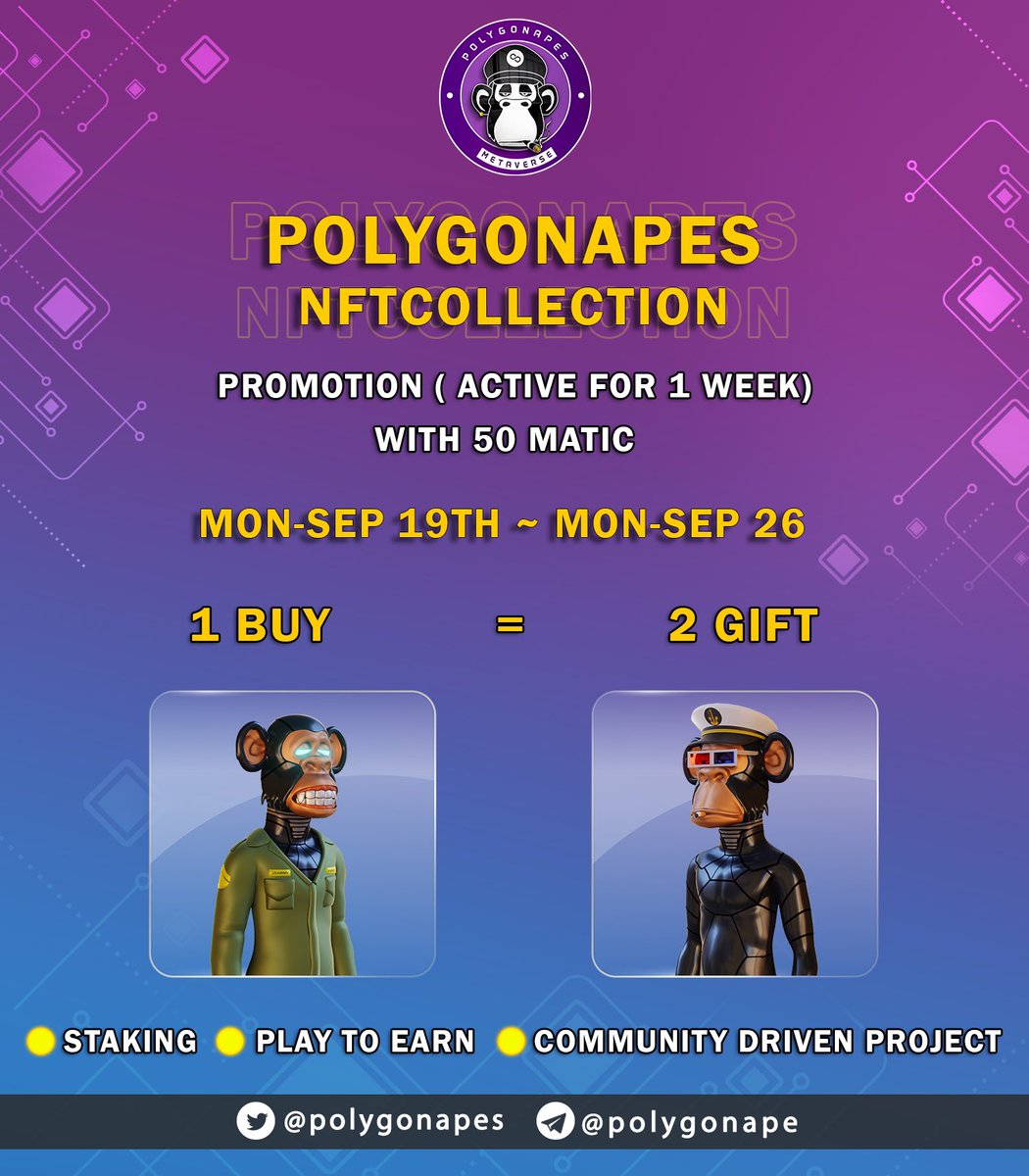 Polygonapes (Mint is Live)💜 tweet media