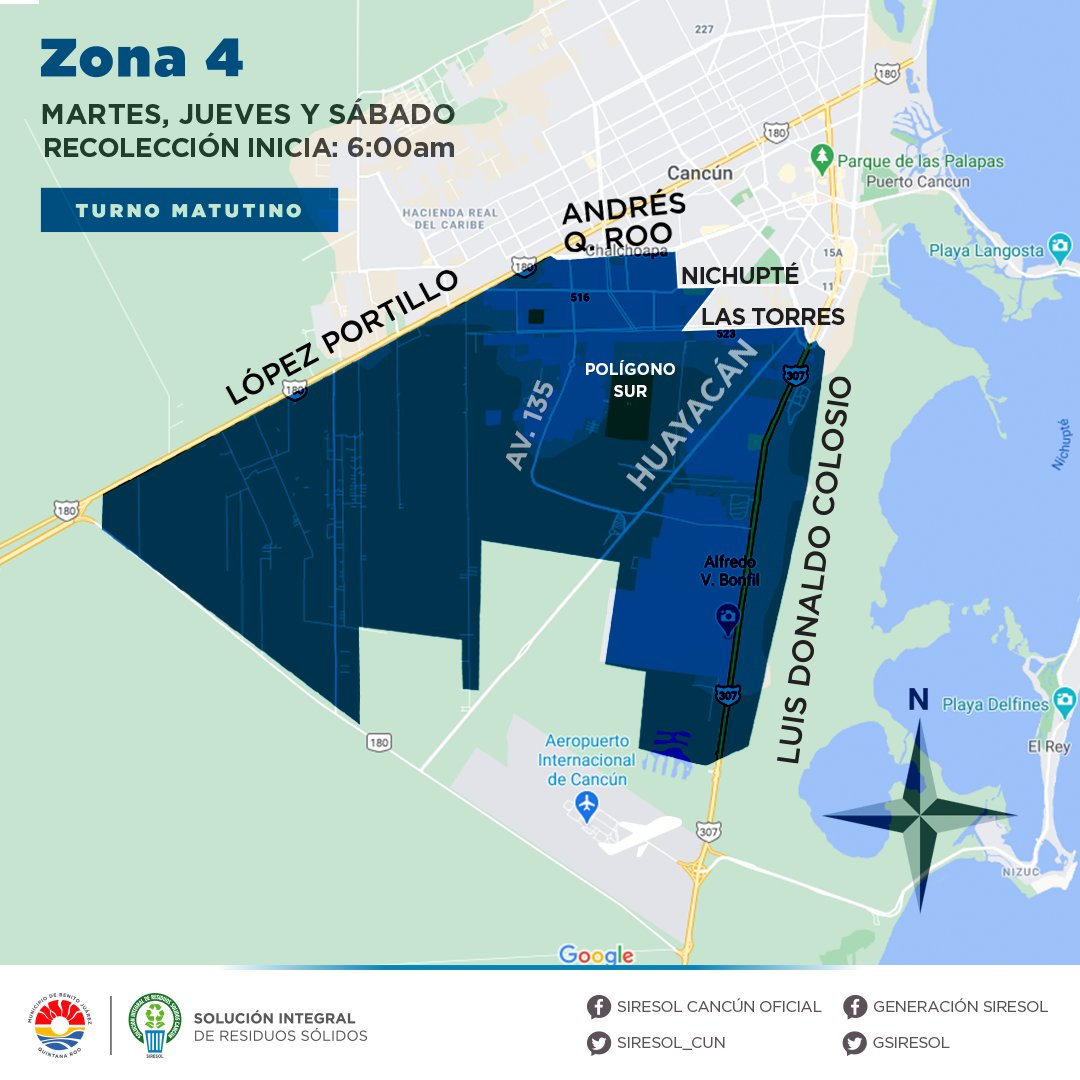 GSiresol's tweet photo. ¡Buenas noches Cancún! Te compartimos las zonas y los horarios de recolección que se estarán atendiendo el día de mañana martes 20/09/2022.

ZONA 1 inicia 2 pm
ZONA 4 inicia 6 am
ZONA C inicia 6 am
ZONA H inicia 10 pm

#PorUnCancúnMásLimpio https://t.co/wDZv8ImNq4