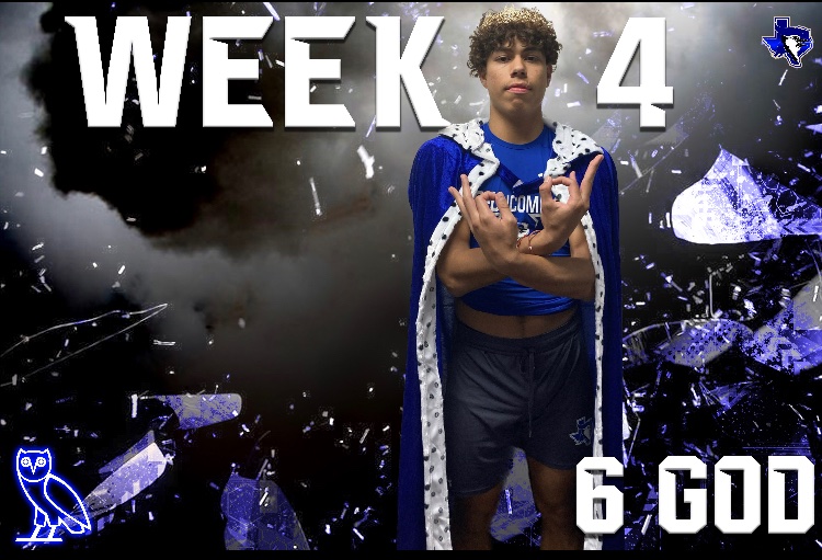 Now for our 6 God award aka WR Touchdown God of Week 4. It goes to Gianni Pisano, who hauled in a 37 yard touchdown. #6God 🦉