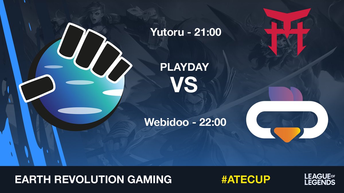Stasera saremo ancora piacevolmente impegnati nel torneo #atecup 🏆

⏰ 21:00 vs <a href="/YutoruEsports/">Yutoru</a>
⏰ 22:00 vs @webidoogaming 

Non perdetevi questo appuntamento 🔥

#embracetherevolution