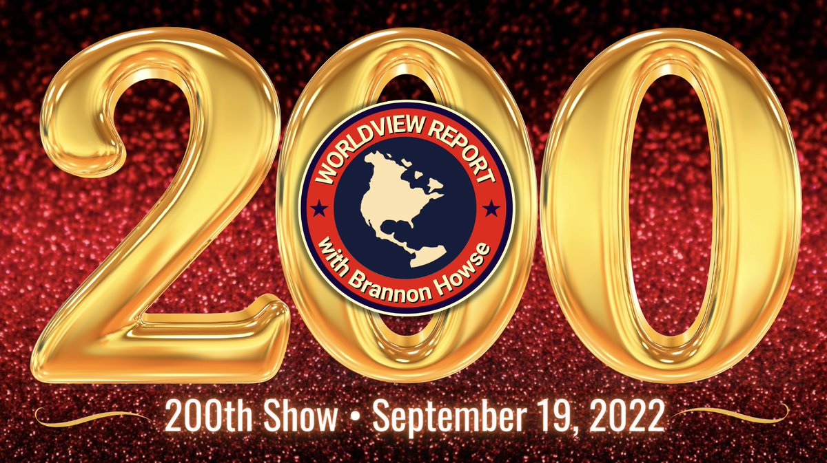 worldviewreport's tweet photo. Tonight's Worldview Report will be our 200th show! Join us at 7pm CT on Lindell-TV channel 1.

https://t.co/g78fKQx4ct

#WorldviewReport #BrannonHowse #LindellTV #FrankSpeech https://t.co/dbYv0ylRAw