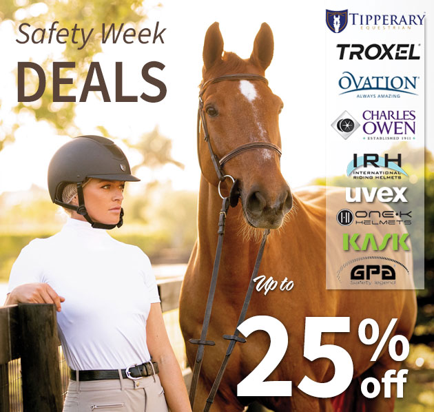 BigDeeTack's tweet image. 𝗘𝗾𝘂𝗲𝘀𝘁𝗿𝗶𝗮𝗻 𝗦𝗮𝗳𝗲𝘁𝘆 𝗪𝗲𝗲𝗸 is here! Save up to 25% on Helmets and Body Protectors!
Shop Helmets here: bit.ly/3ePBlyb
Shop Body Protectors here: bit.ly/3Uo490W
#bigdeestack #ridersafetyweek #equestriansafety #helmetawareness #bodyprotectors