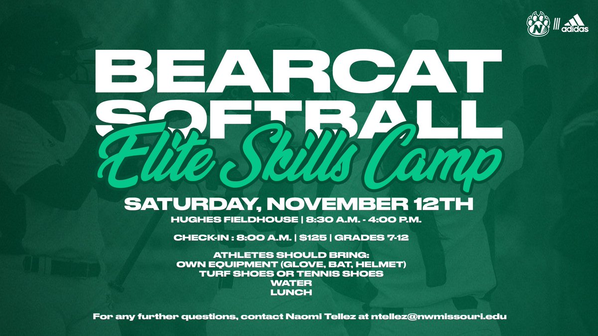 Mark your calendars! Our Annual Elite Skills Camp is set. 

Hope to see you there! #GoCats 💚🤍