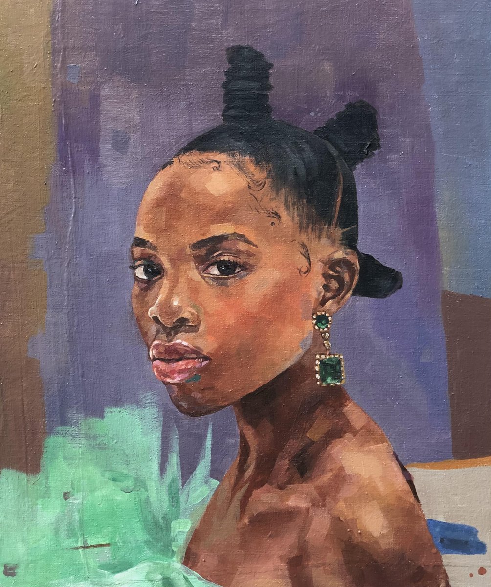 2020VisionDig's tweet photo. @josuepierrem is a Rwanda-born full-time practicing artist. He expresses his delight in telling stories about dissimilar cultures and beauty. Also, most of his paintings celebrate the advance of women and a carefree new generation of Africa. Learn more! https://t.co/F9TRiYhcLm https://t.co/H1XdROHVMu