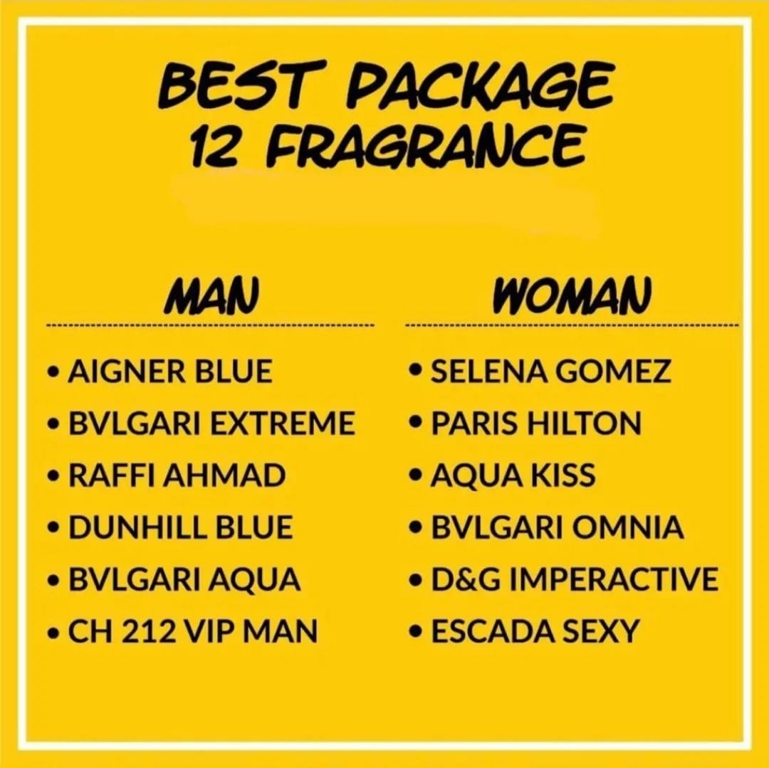 MichelleFerra's tweet photo. Pasti sebagian ada yang udah tau BABA parfum? Atau ada juga yang belum tau? Aku mau rekomendasiin parfum ori non alkohol nih! Wangi nya macem" mendekati ori nya. Kalo ada yang mau pesen, cus langsung aja DM atau comment ya.Bisa di cek gambar nya yaaa! #babaparfum #parfumori https://t.co/6ZP3hjNNRd