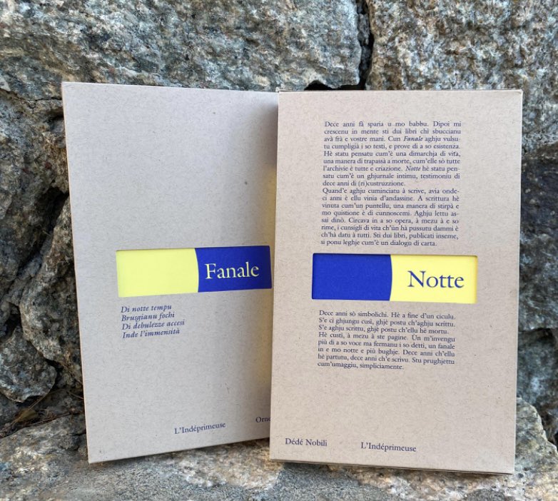 C20200's tweet photo. Les prix du livre corse 2022   1/2
-Fiction en Corse - Fanale - Notte - Ornella Nobili/ L'indéprimeuse - Fiction en français - Les silences d'Ogliano - Elena Piacentini /Actes Sud- https://t.co/G88o5aDrue
