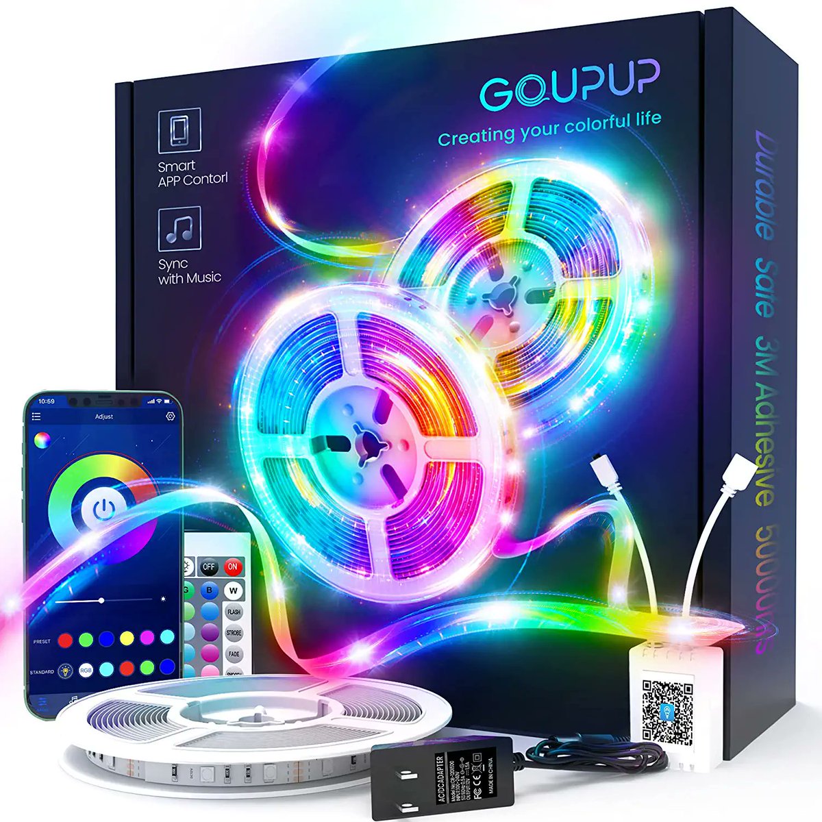 thepighero's tweet photo. GUPUP 50 FT LED Strip Lights, Bluetooth LED Lights -- Save 20% -- JUST $15.18
https://t.co/387Hw6qBMt
#ledstriplights #ledstriplight #ledstriplightdeals #ledstriplightdeal #ledlights #ledlight #ledlightdeals #ledlightdeal #bluetoothleds #bluetoothled #deals #deal #techdeals https://t.co/vCzpfmwHjs