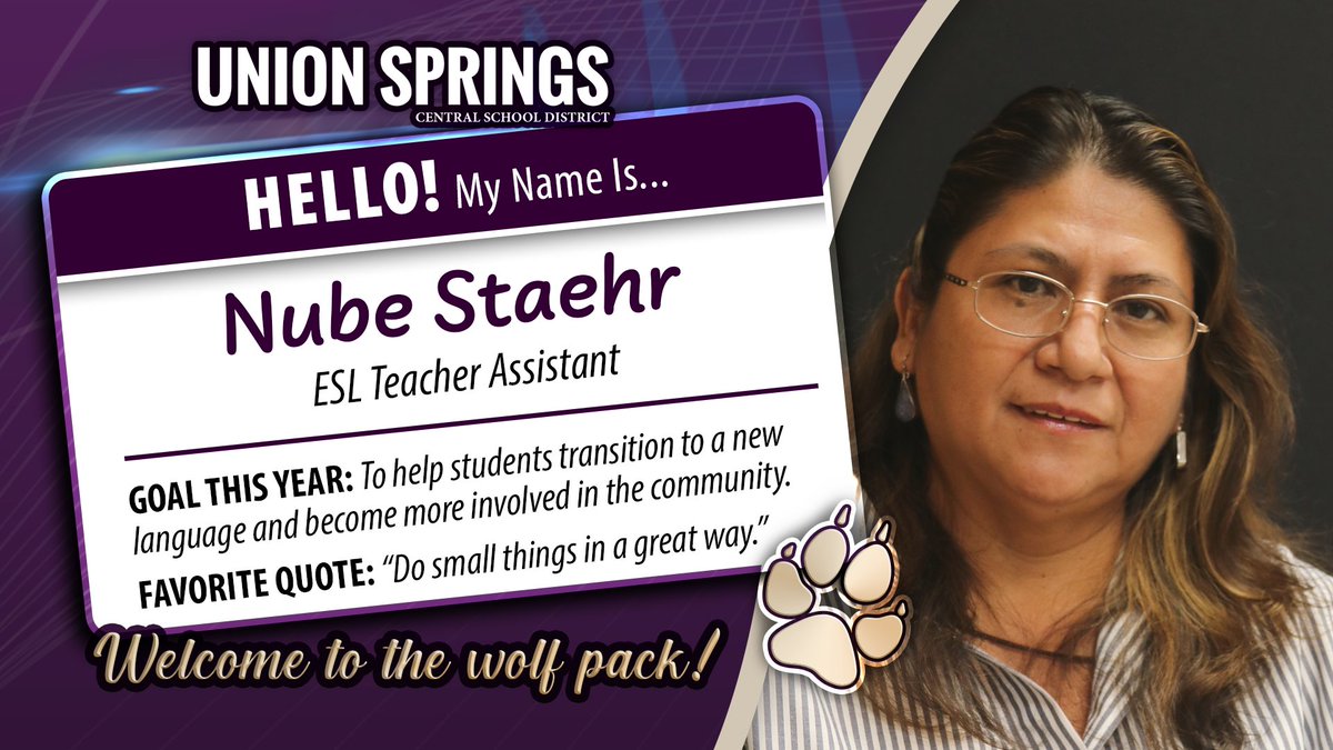 UnionSpringsCSD's tweet photo. Get to know our new staff!! #NewWolves #WolfPack https://t.co/dyuY9f4Qdn