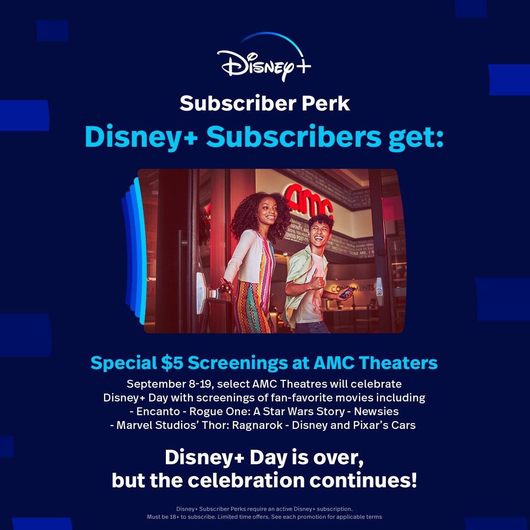 🚨 #DISNEYPLUS PERK ALERT. 🚨 It's the last day for subscribers to get a special screening at AMC Theaters!