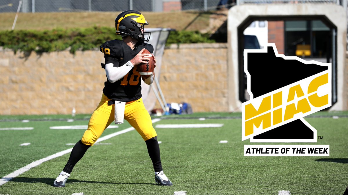 .@GAC_Football Daniel Rennie named MIAC Offensive Player of the Week #GoGusties

Release: athletics.blog.gustavus.edu/2022/09/19/ren…