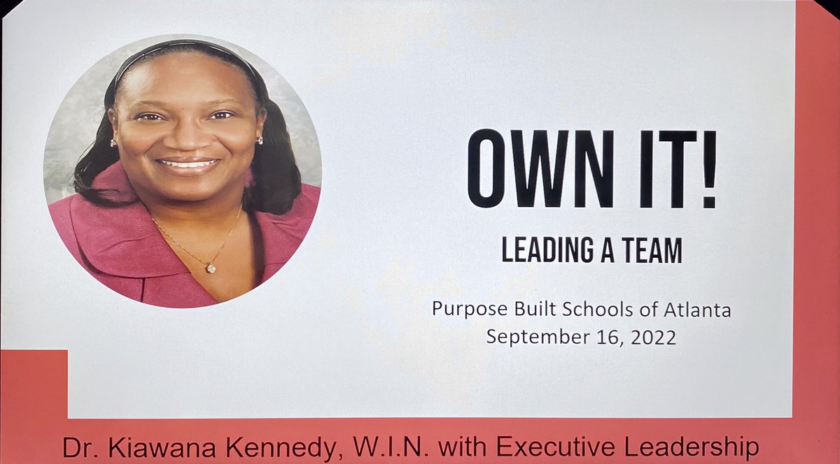 Kennedy7K's tweet photo. I truly enjoyed providing the leadership development session @PBS_Atlanta for principals last week. Great discussion and engagement about critical items leaders must do when leading a team. @NikkitaDW #DoingTheRightWork https://t.co/GoRCdxvhdZ