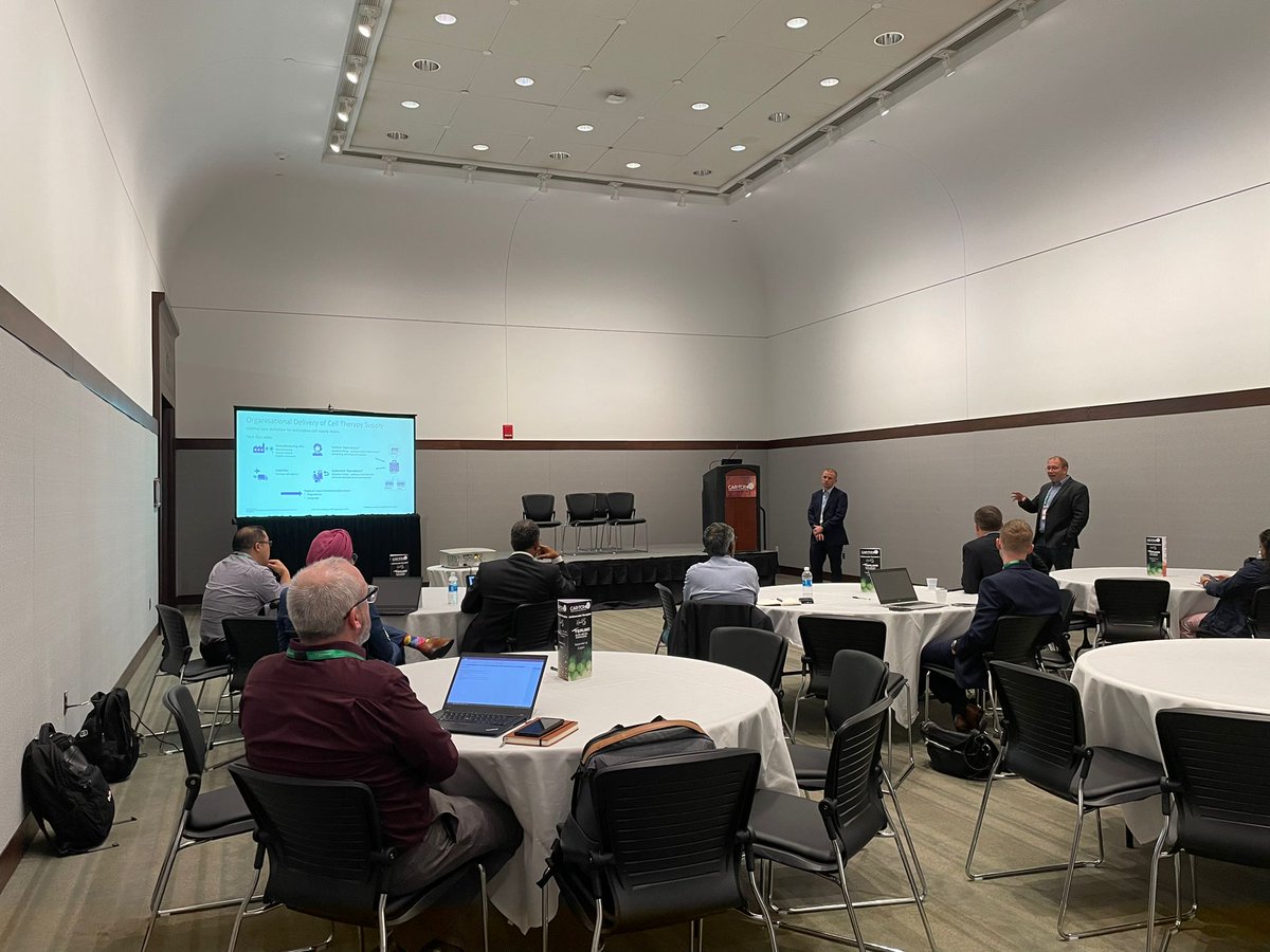CAR_TCell's tweet photo. It's about to get interactive up in here! The writing's quite literally on the wall for Workshop M, Standardizing &amp; Integrating Digital Cell Tracking Software for Greater End-to-End Visibility with Chris Baldwin, @GSK and William Shingler, #Autolus

#CARTCR #immunotherapy https://t.co/SEKqDhiv4e