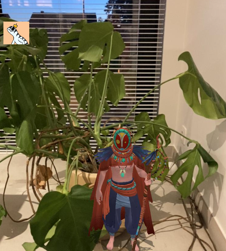 MaxDev07872389's tweet photo. @ethlizards investor watching over the @playcivitas Shaman #shamanontour #admiremypaintskills https://t.co/CTsaKroKXq