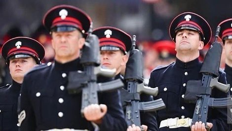 stephencanning's tweet photo. It was an honour of a lifetime to be able to march in the Queen’s Funeral Procession today 🇬🇧 https://t.co/R0tjvIgZJq