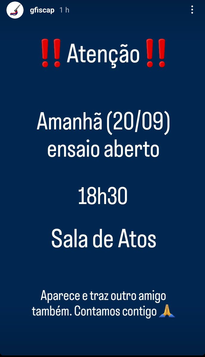 Um pequeno aviso por parte do Grupo de Fados 🎶