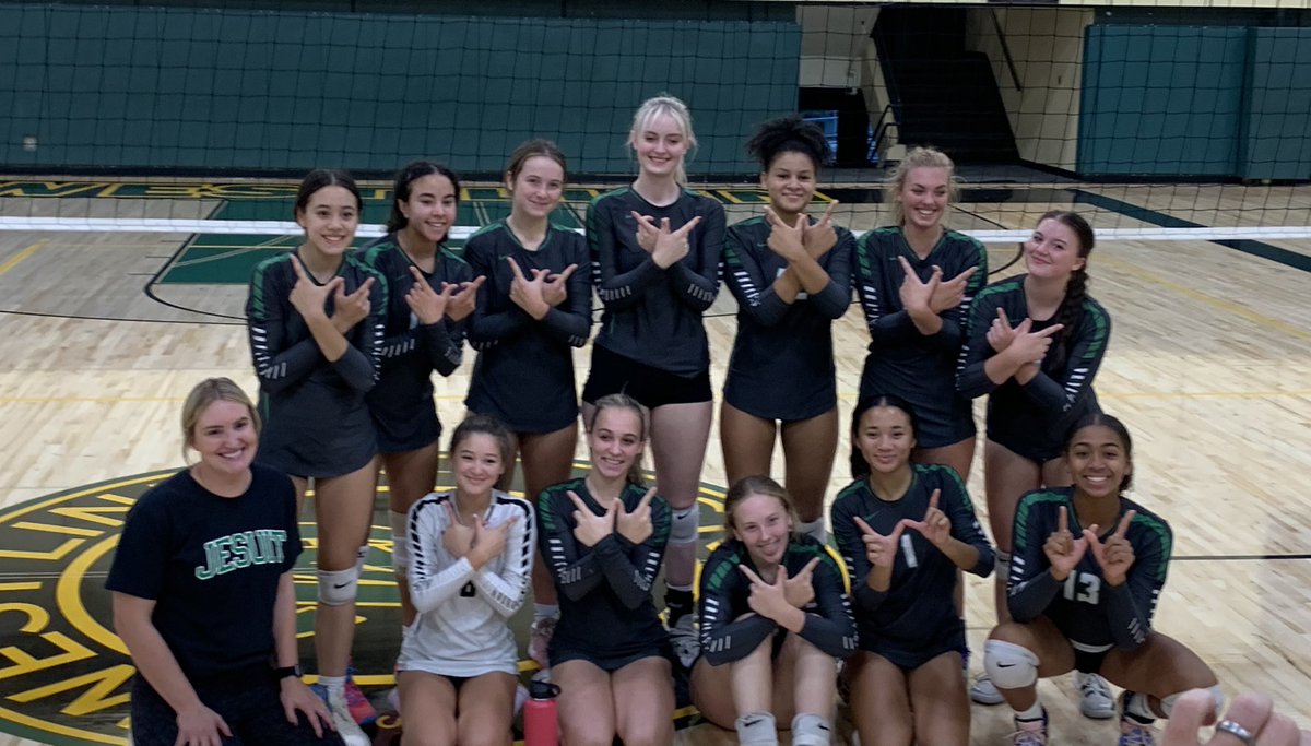 We just swept this past weekend’s tournament and remain undefeated so far this high school season. Go Jesuit!