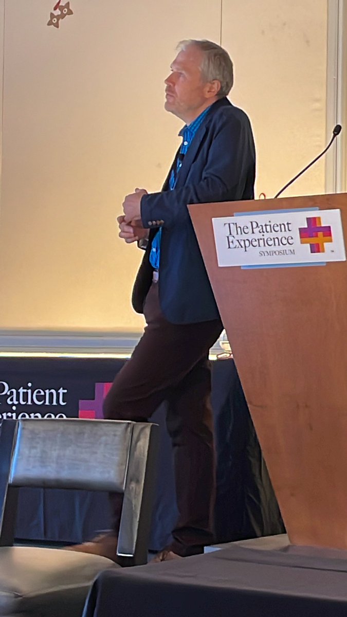 VorosMD's tweet photo. “All you need to do is be a human. And you’ve been doing that for many years”. — Dr. Ben Moor

@patientexpsym #patientexperience https://t.co/Uj3zfwYkwg